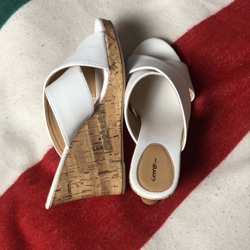 3/20$ George | Wedge Sandals